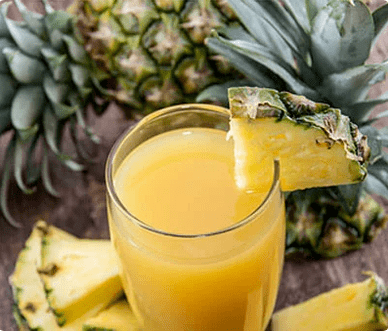 Dieta de bebidas de piña
